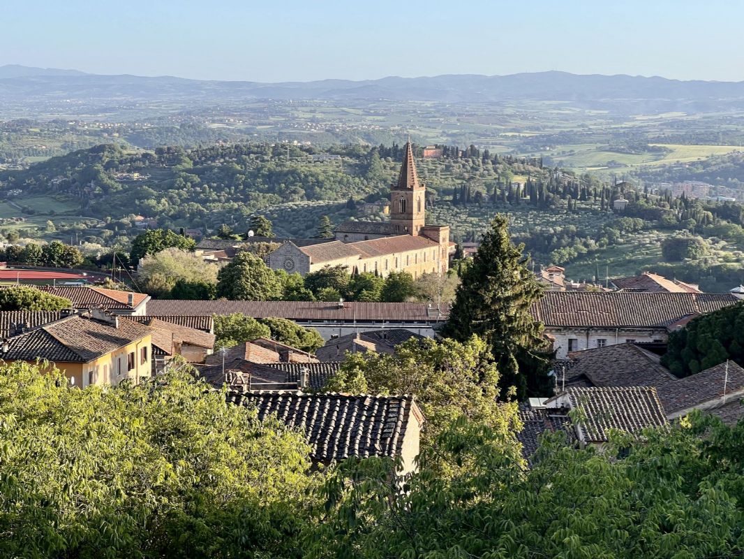 Panorama depuis la Piazza Italia à Pérouse