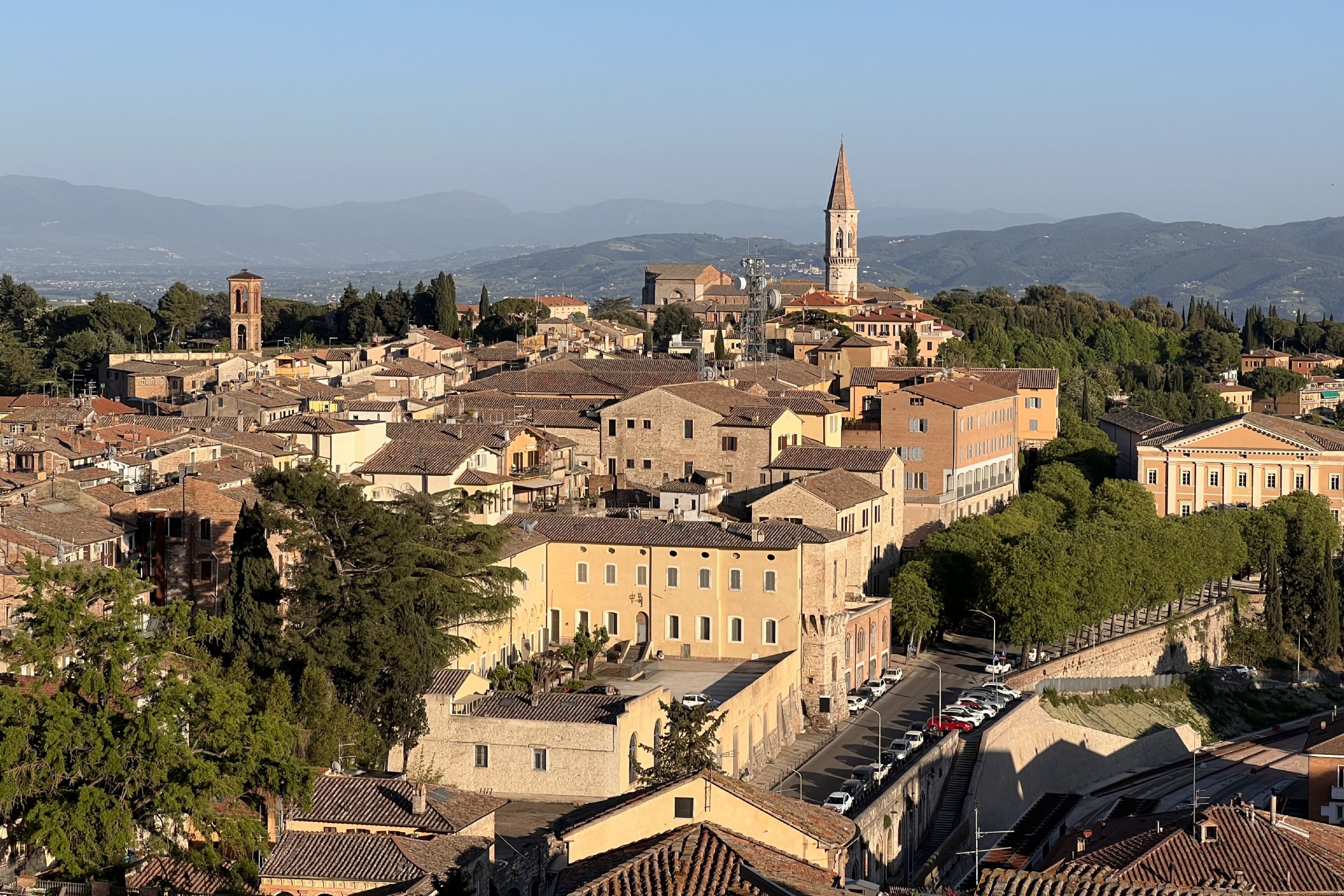 Panorama da piazza Italia a Perugia